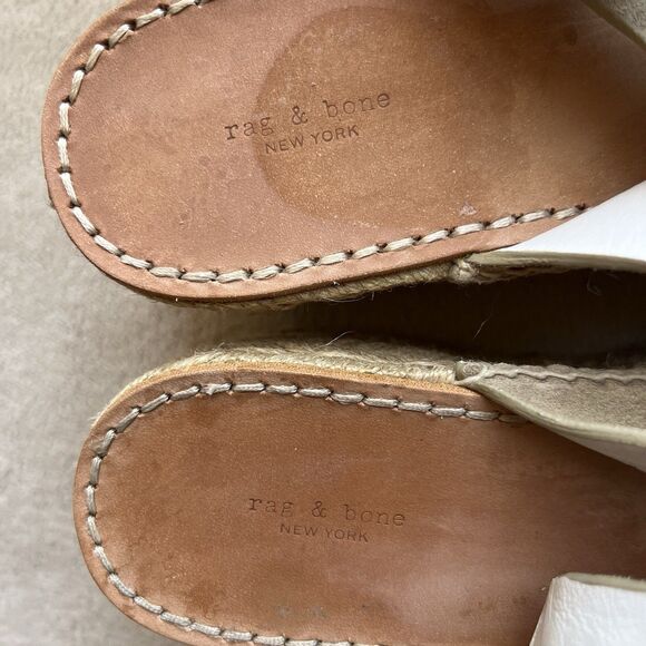 Rag & Bone August Light Tan Suede Espadrille Sandals Women EU 38.5 US 8 - 8.5 - Picture 10 of 13